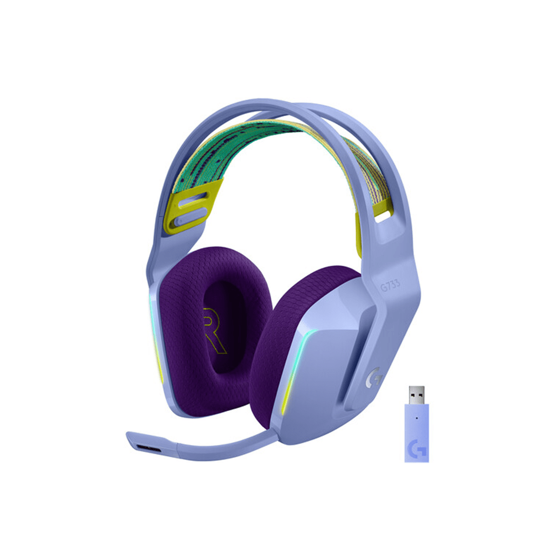 Logitech G733 LIGHTSPEED Wireless RGB Gaming Headset - Lilac in Qatar Logitech G733 LIGHTSPEED Wireless RGB Gaming Headset - Lilac in Qatar